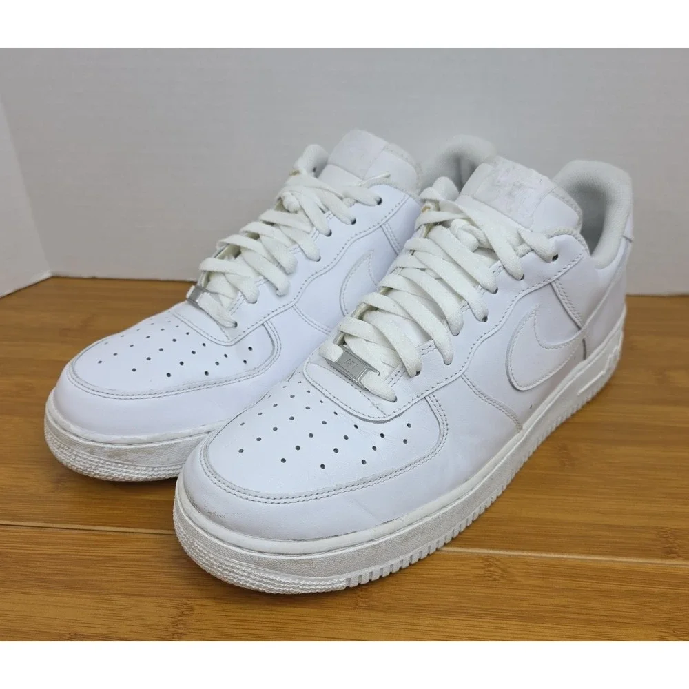 Nike Air Force 1 Low Shoes Mens Size 13 White Low Top Sneakers 315122-111